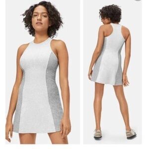 OUTDOOR VOICES Athena Colorblock Dress Dove Ash Gray Size Medium